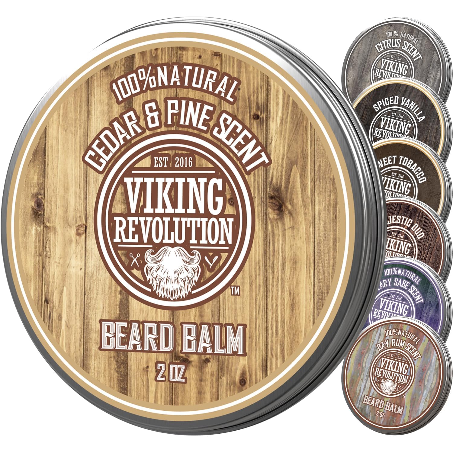 Foto 2 pulgar | Bálsamo Para Barba Viking Revolution De Cedro Y Pino Con Aceite De Argán, 60 Ml - Venta Internacional.