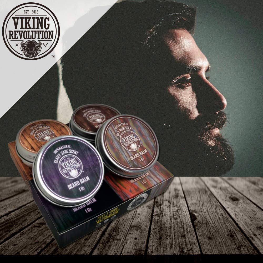 Foto 3 pulgar | Paquete Variado De Bálsamo Para Barba Viking Revolution, 4 X 30 Ml - Venta Internacional.