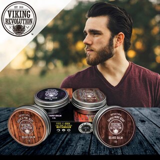 Foto 3 | Paquete Variado De Bálsamo Para Barba Viking Revolution, 4 X 30 Ml - Venta Internacional.