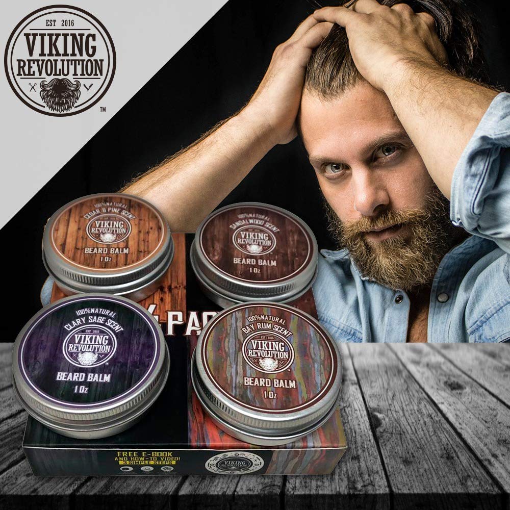 Foto 5 pulgar | Paquete Variado De Bálsamo Para Barba Viking Revolution, 4 X 30 Ml - Venta Internacional.