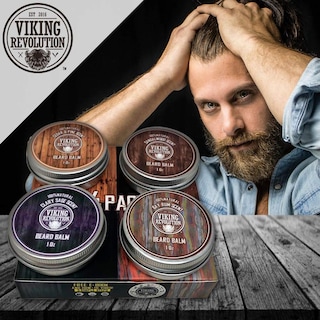 Foto 4 | Paquete Variado De Bálsamo Para Barba Viking Revolution, 4 X 30 Ml - Venta Internacional.