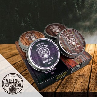 Foto 7 | Paquete Variado De Bálsamo Para Barba Viking Revolution, 4 X 30 Ml - Venta Internacional.