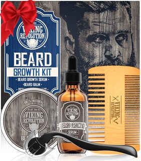 Foto 1 | Kit Para El Crecimiento De Barba Viking Revolution Con Aceite, Bálsamo, Sérum Y Peine - Venta Internacional.