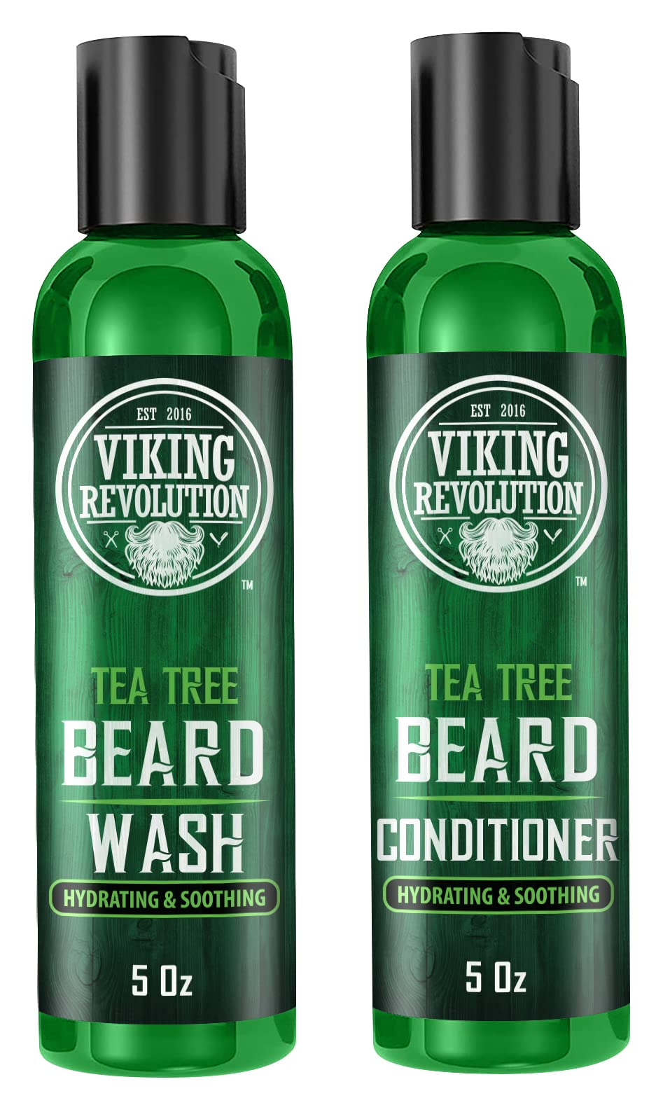 Foto 2 pulgar | Set De Limpiador Y Acondicionador Para Barba Viking Revolution Tea Tree - Venta Internacional.