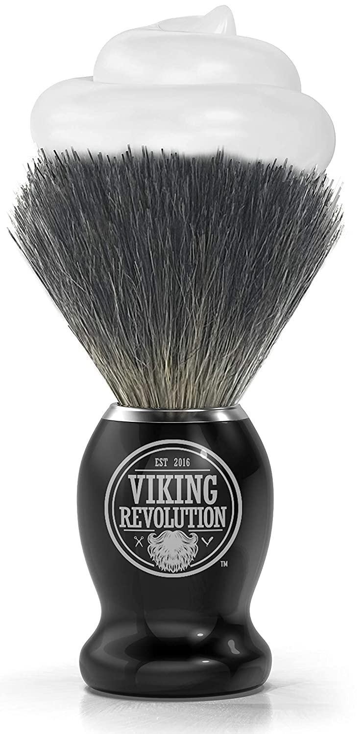 Foto 3 | Brocha De Afeitar Viking Revolution Badger Hair Para Afeitado Húmedo - Venta Internacional.