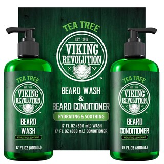 Foto 1 | Set De Jabón Y Acondicionador Para Barba Viking Revolution Con Aceite De Árbol De Té - Venta Internacional.