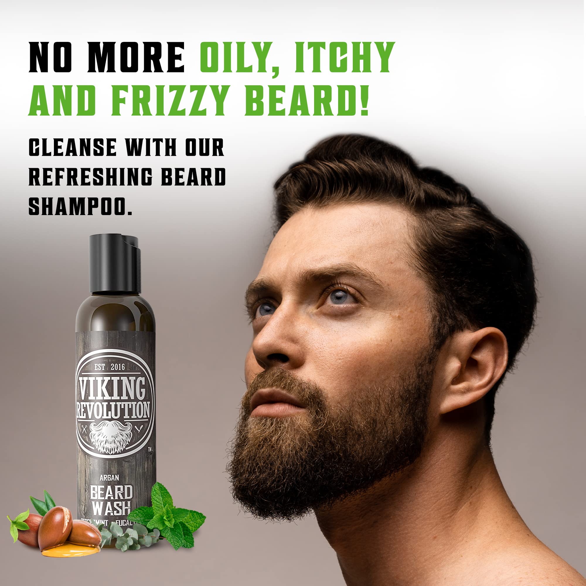 Foto 3 | Set De Jabón Y Acondicionador Para Barba Viking Revolution - Venta Internacional.