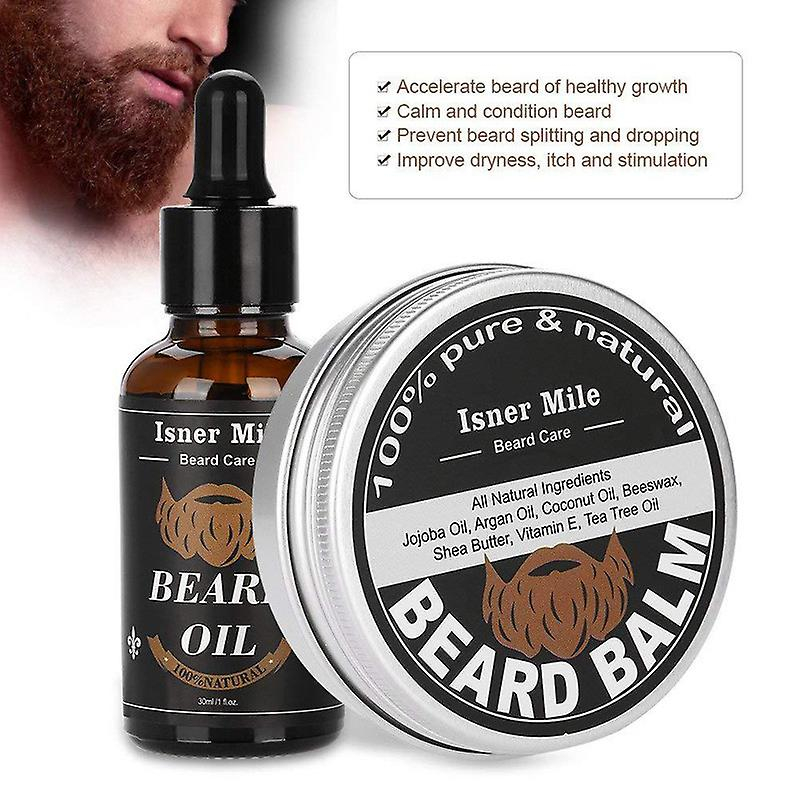 Foto 4 pulgar | Kit De Cuidado De Barba Huoguo  Bálsamo Para Barba  Aceite En Crema Con Bolsa De 20 Ml  Para Hombre - Venta Internaci