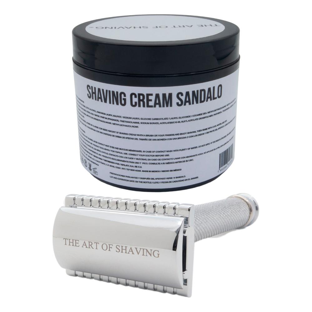 Foto 2 pulgar | The Art Of Shaving Kit Crema De Afeitado Sandalo Razor Metal