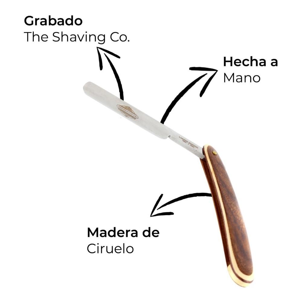 Foto 4 pulgar | Navaja The Shaving Co Libre Edicion Especial Madera Ciruelo