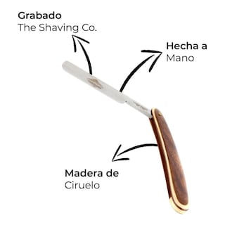 Foto 3 | Navaja The Shaving Co Libre Edicion Especial Madera Ciruelo