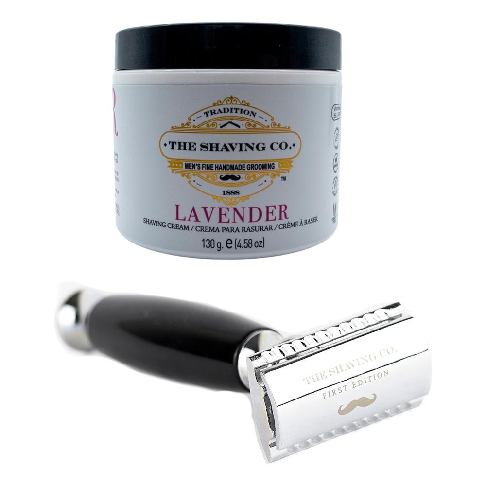 Foto 1 | The Shaving Co Kit Crema De Afeitar Lavanda Rastrillo Negro