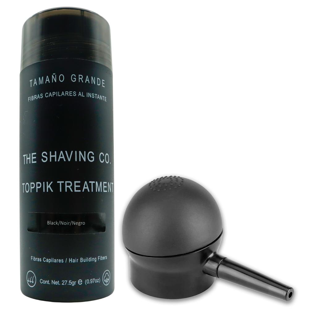 Kit Negro Fibras Capilares Y Aplicador The Shaving Co. Toppik Treatment