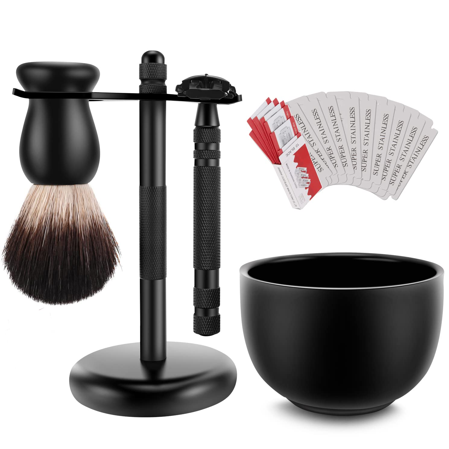 Kit De Afeitado Sanwa Deluxe Para Hombre Con Maquinilla De Afeitar Y Cuchillas De Seguridad - Venta Internacional. $1,482