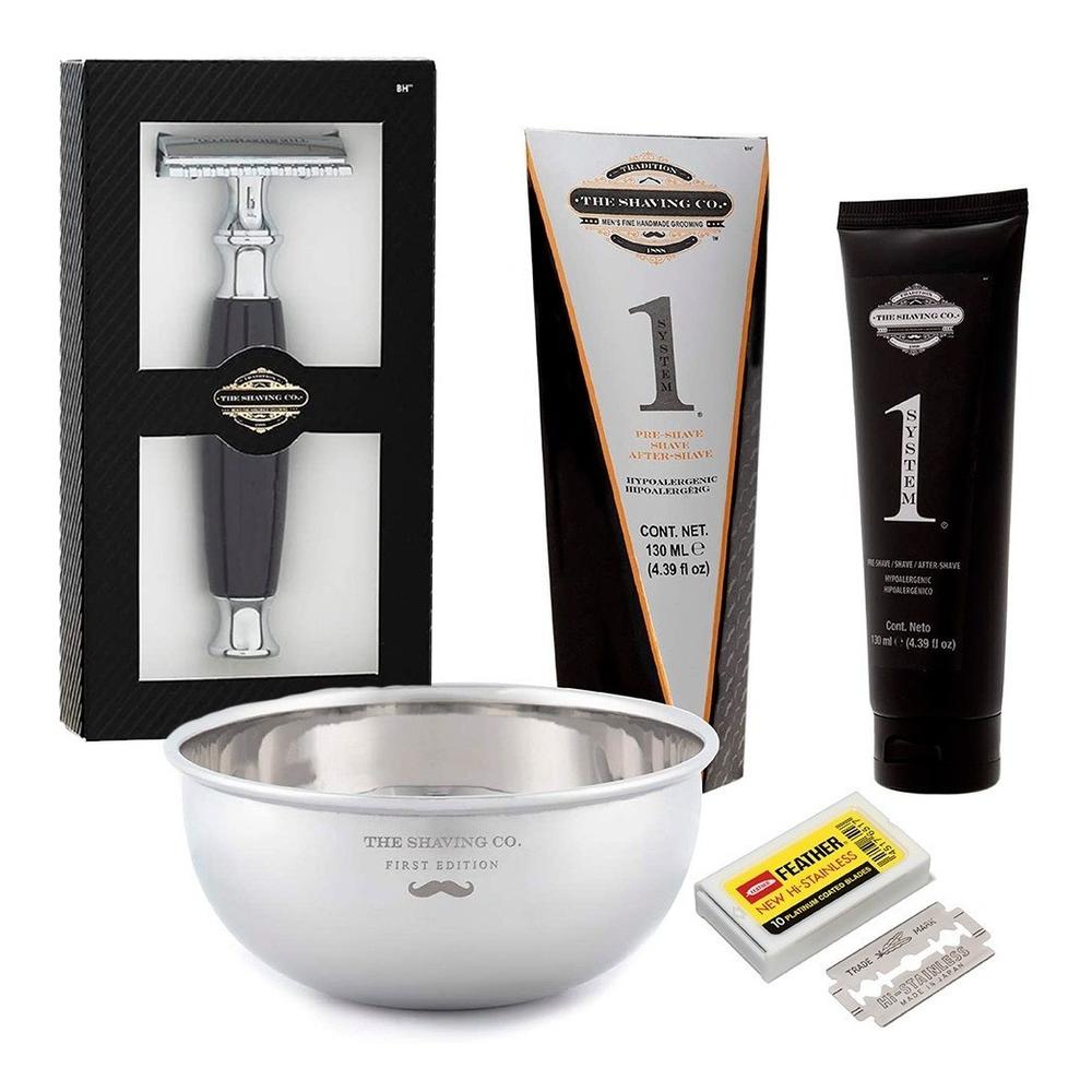 Kit The Shaving Co Rastrillo + Vasija + After Shave + Navaja