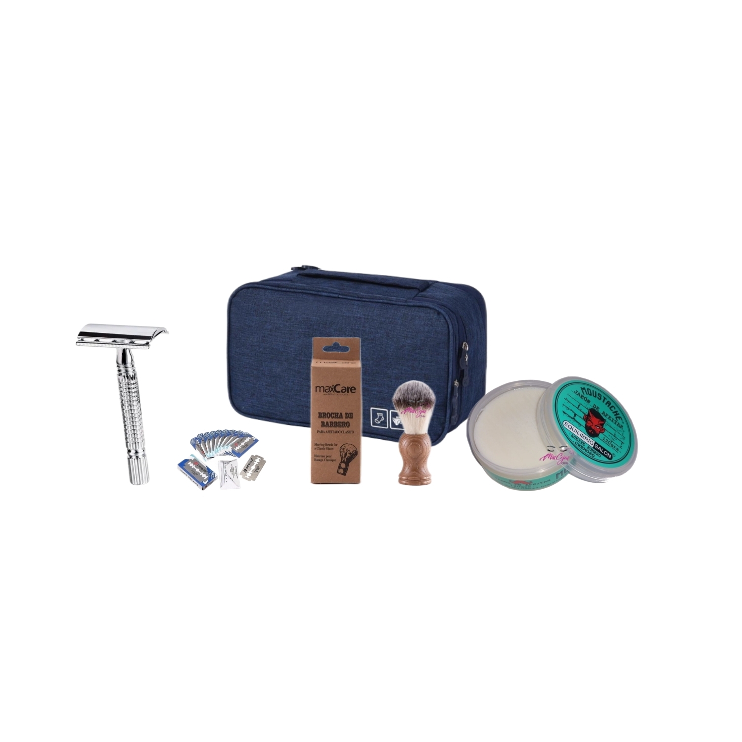 Foto 1 | Jabón De Afeitar Kit Classic Razor, Bastoncillo Para Barbería - Venta Internacional.