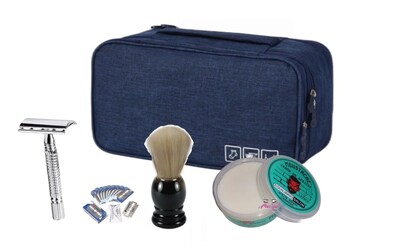Foto 2 | Jabón De Afeitar Kit Classic Razor, Bastoncillo Para Barbería - Venta Internacional.