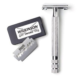 Foto 2 | Navaja De Afeitar Wilkinson Sword De Doble Filo Con 5 Hojas De Repuesto - Venta Internacional.