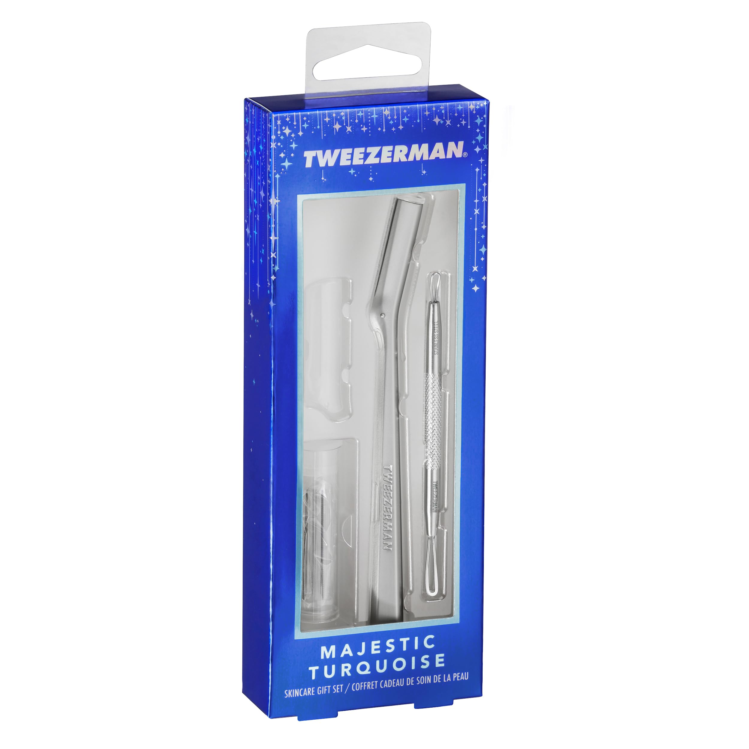 Foto 8 pulgar | Set De Regalo Para El Cuidado De La Piel Tweezerman Majestic Turquesa Con Maquinilla De Afeitar Facial - Venta Inte