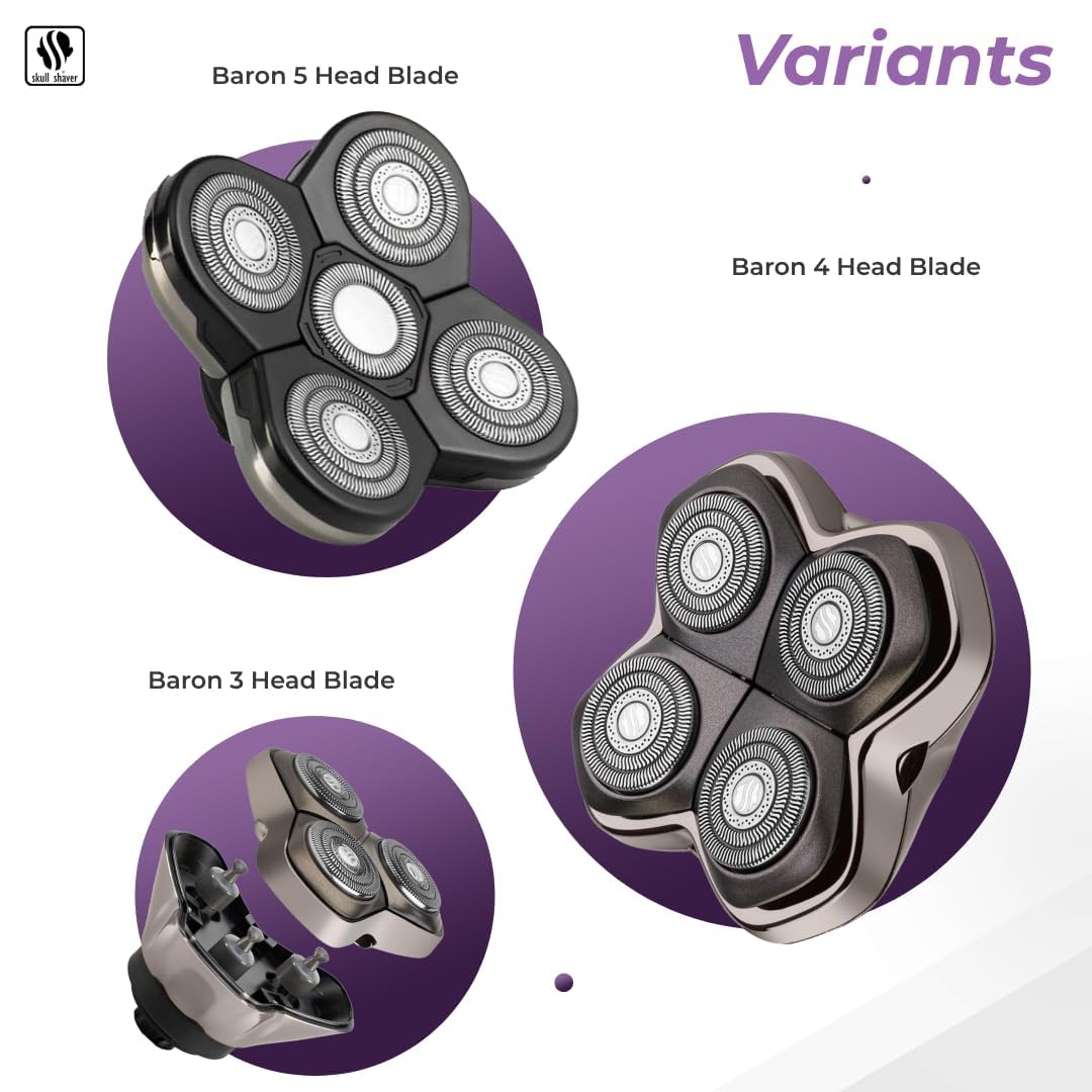 Foto 7 pulgar | Cuchilla De Repuesto Para La Afeitadora Eléctrica Skull Shaver Baron Pro 3 - Venta Internacional.