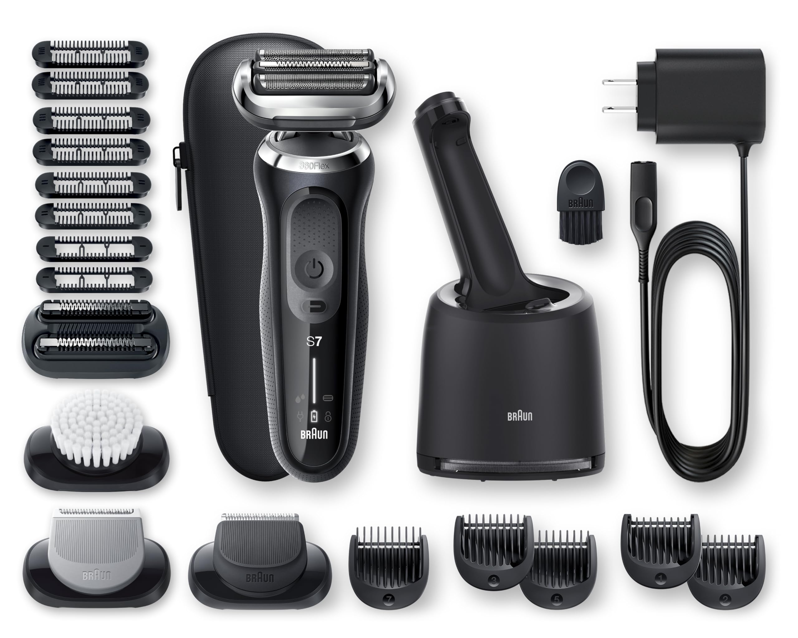 Foto 2 pulgar | Maquinilla De Afeitar Eléctrica Braun Series 7 7091cc Flex Para Hombre Negra - Venta Internacional.