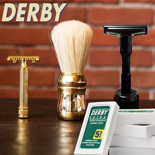 Foto 5 | Cuchillas De Afeitar Derby De Doble Filo Extra De Acero Inoxidable, 100 Unidades - Venta Internacional.