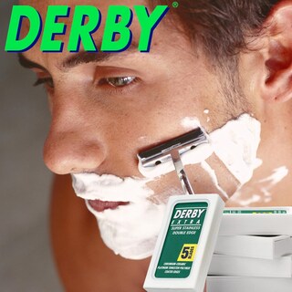 Foto 6 | Cuchillas De Afeitar Derby De Doble Filo Extra De Acero Inoxidable, 100 Unidades - Venta Internacional.