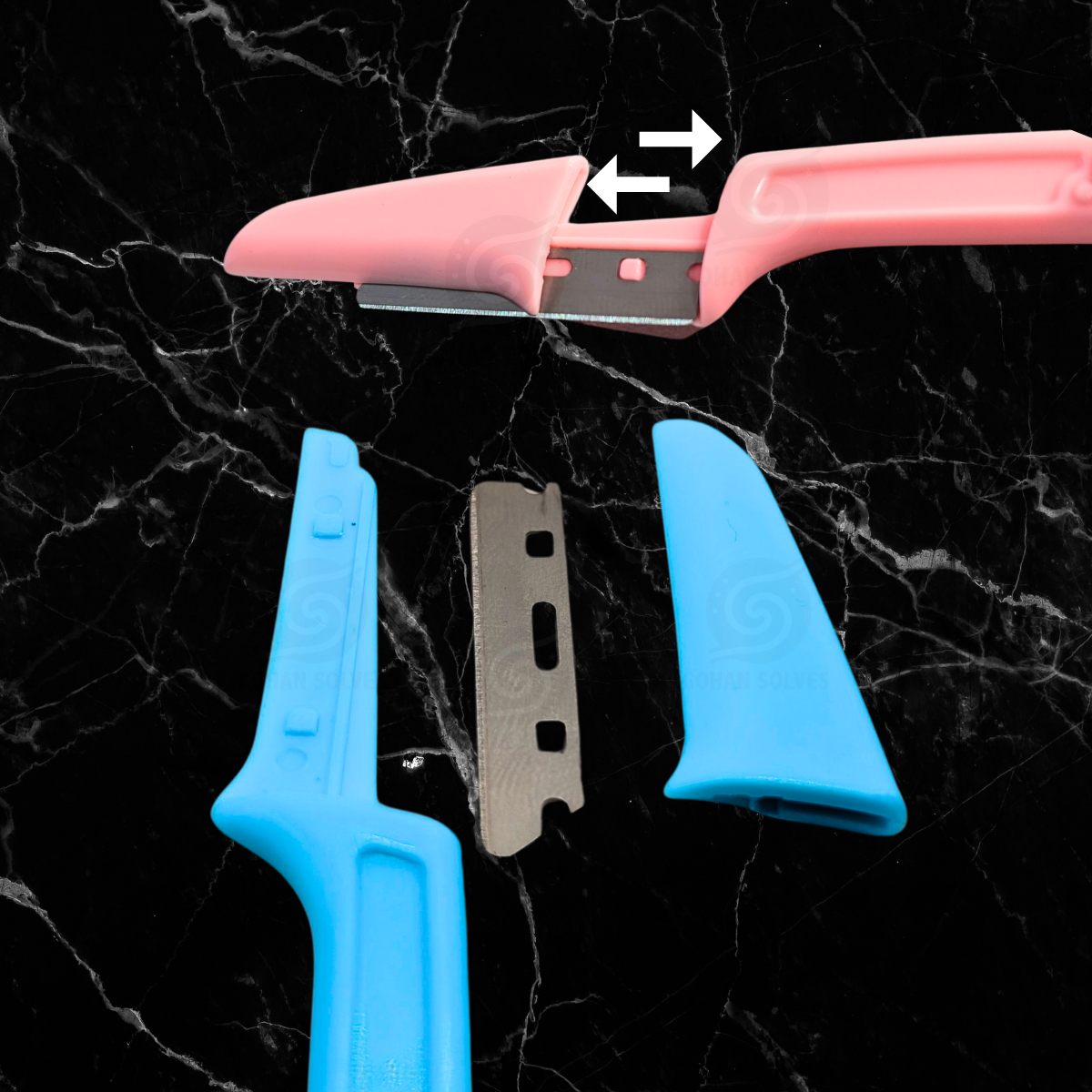 Foto 7 pulgar | Navaja Perfilador De Ceja Semiprofesional Desechable Paquete 3 Pz