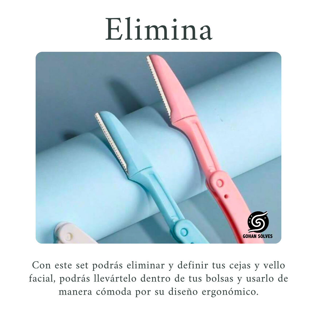 Foto 8 pulgar | Navaja Perfilador De Ceja Semiprofesional Desechable Paquete 3 Pz