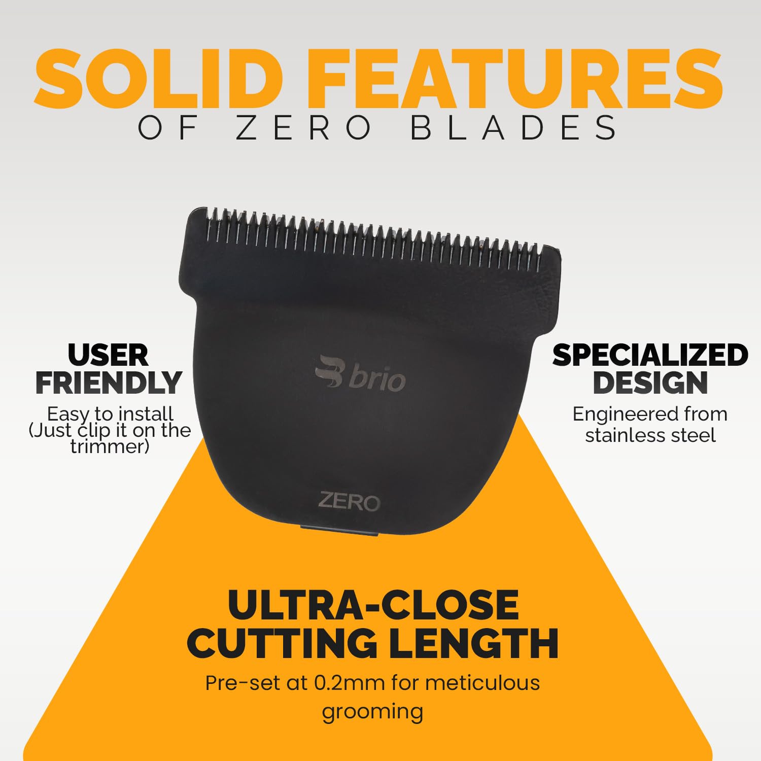 Foto 7 pulgar | Zero Blade para Recortadoras Brio Beardscape V2 y V1 - Venta Internacional
