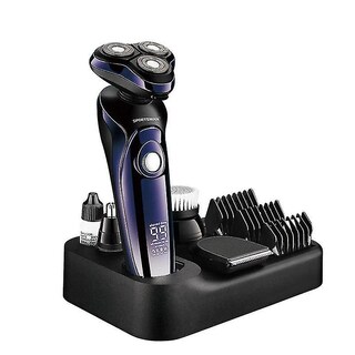 Foto 1 | Maquinilla De Afeitar Eléctrica Huoguo Lcd Recortadora De Barba Color Morado - Venta Internacional.