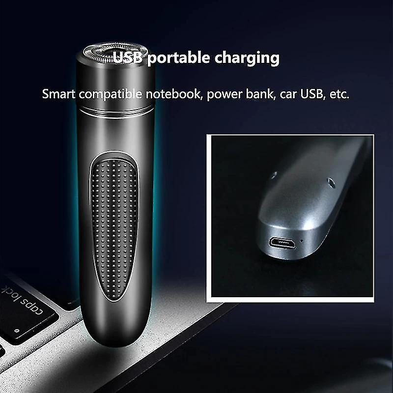 Foto 5 pulgar | Maquinilla De Afeitar Eléctrica Huoguo Usb Recargable Portátil Negra - Venta Internacional.