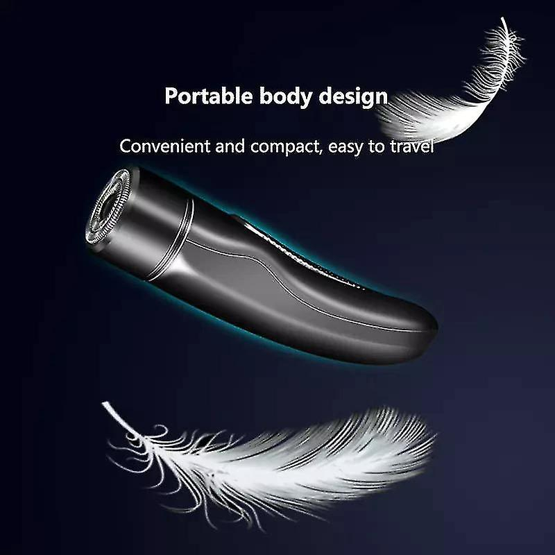Foto 6 pulgar | Maquinilla De Afeitar Eléctrica Huoguo Usb Recargable Portátil Negra - Venta Internacional.