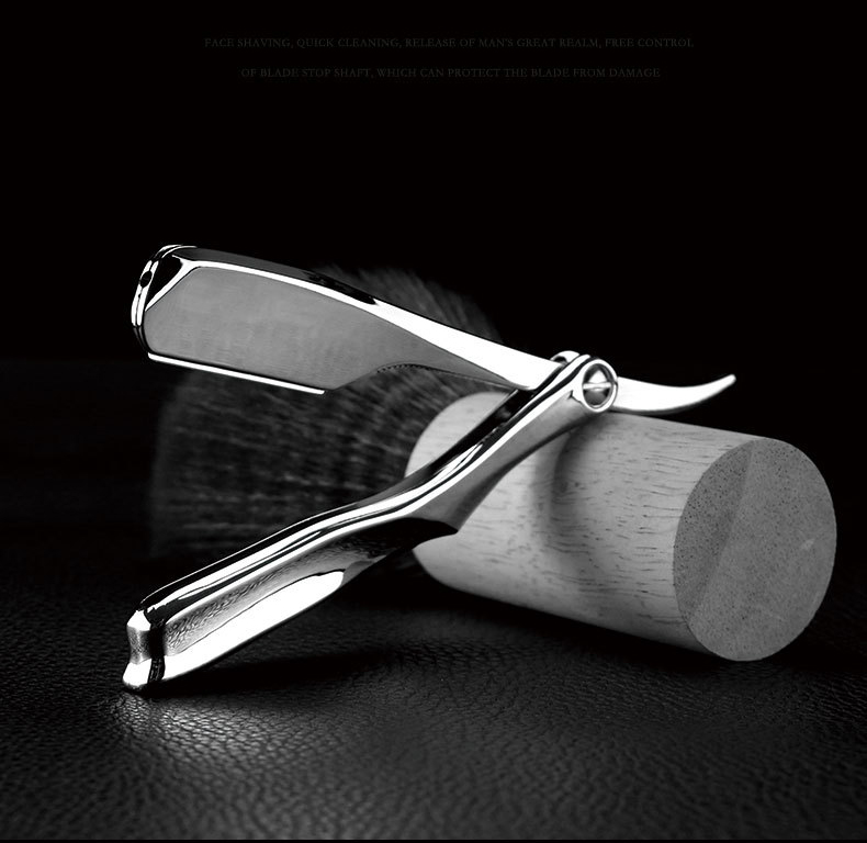 Foto 5 pulgar | Maquinilla De Afeitar Barber Genérica Professional Straight Edge + 100 Cuchillas - Venta Internacional.