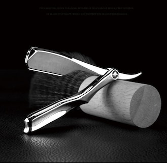 Foto 4 | Maquinilla De Afeitar Barber Genérica Professional Straight Edge + 100 Cuchillas - Venta Internacional.