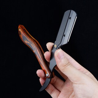Foto 3 | Maquinilla De Afeitar Barber Genérica Professional Straight Edge + 100 Cuchillas - Venta Internacional.