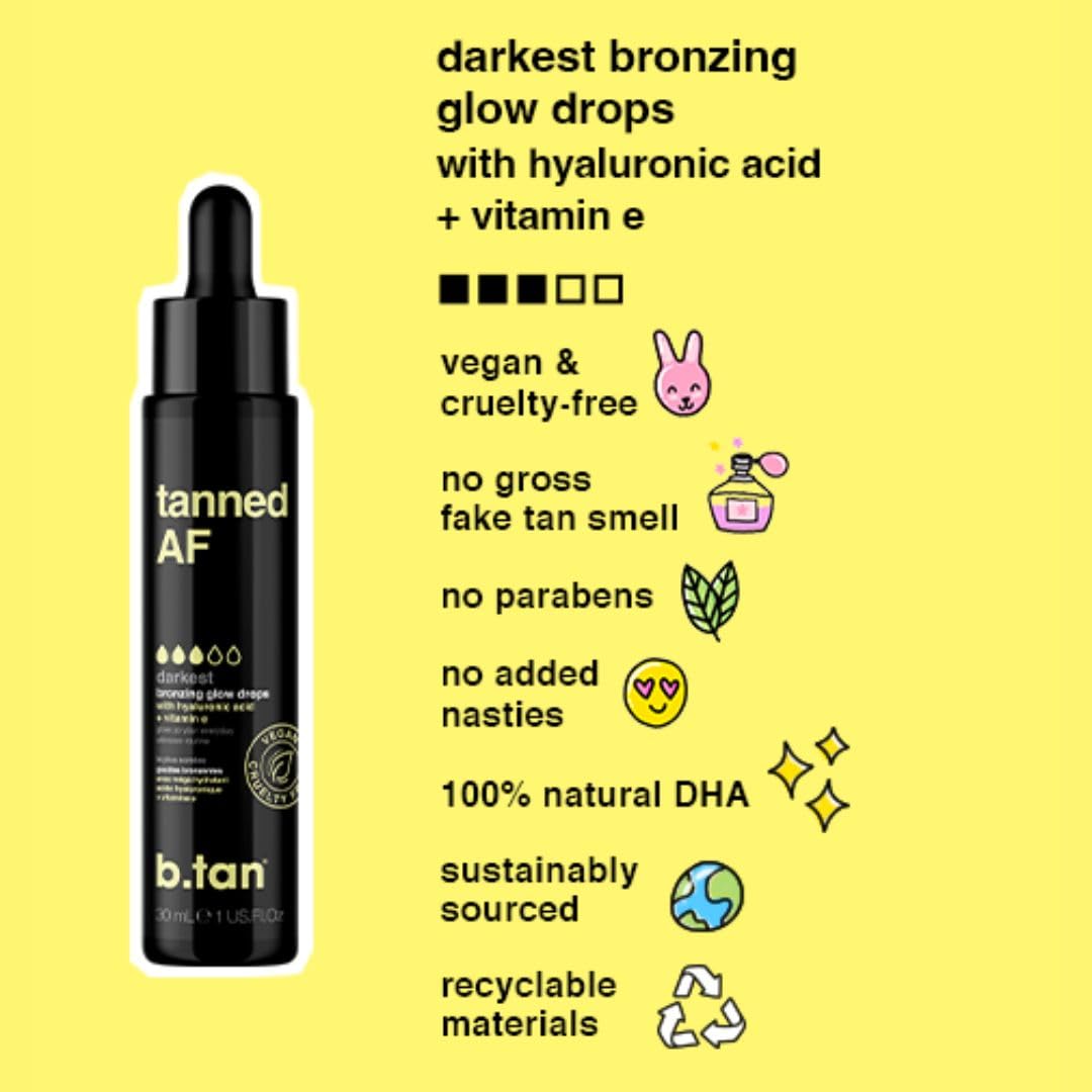 Foto 4 pulgar | Autobronceador En Gotas B.tan Darkest Gradual Vegan, 30 Ml - Venta Internacional.