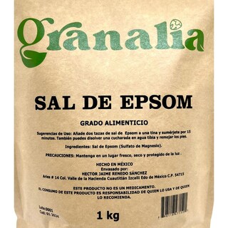 Foto 4 | Sal de Epsom Sulfato se Magnesio 2 Bolsas de 1 Kg Granalia