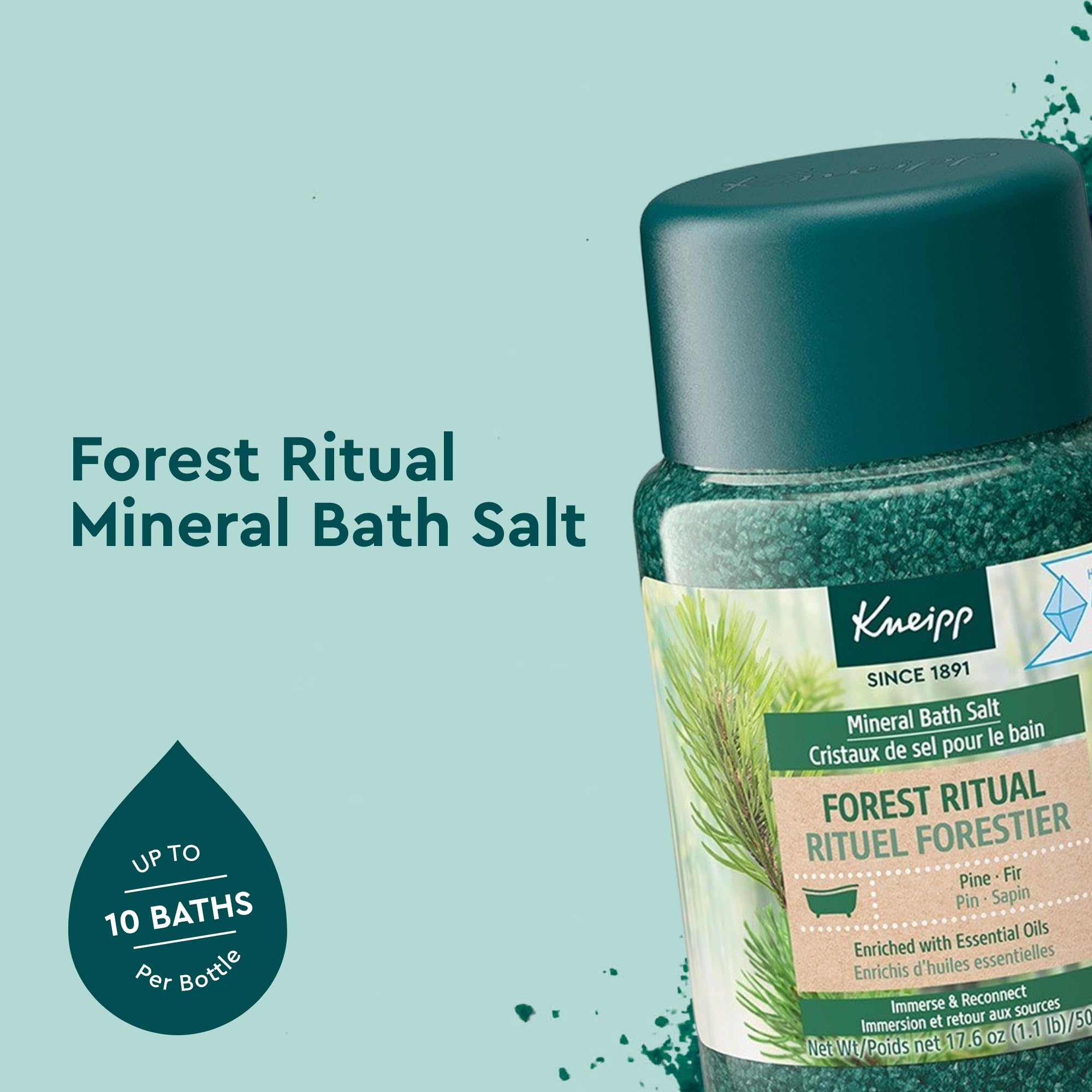 Foto 3 pulgar | Sal De Baño Kneipp Forest Ritual Pine & Fir, 500 Ml, 10 Baños - Venta Internacional.