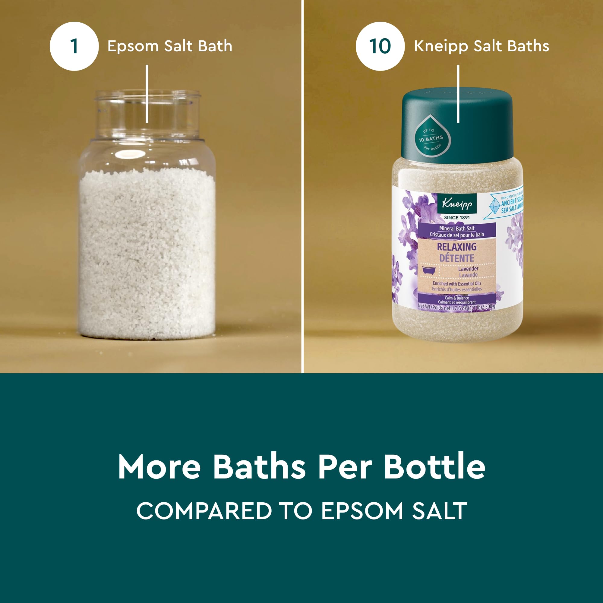 Foto 5 pulgar | Sal de Baño Mineral Kneipp Relajante Lavanda 500 Ml - Venta Internacional