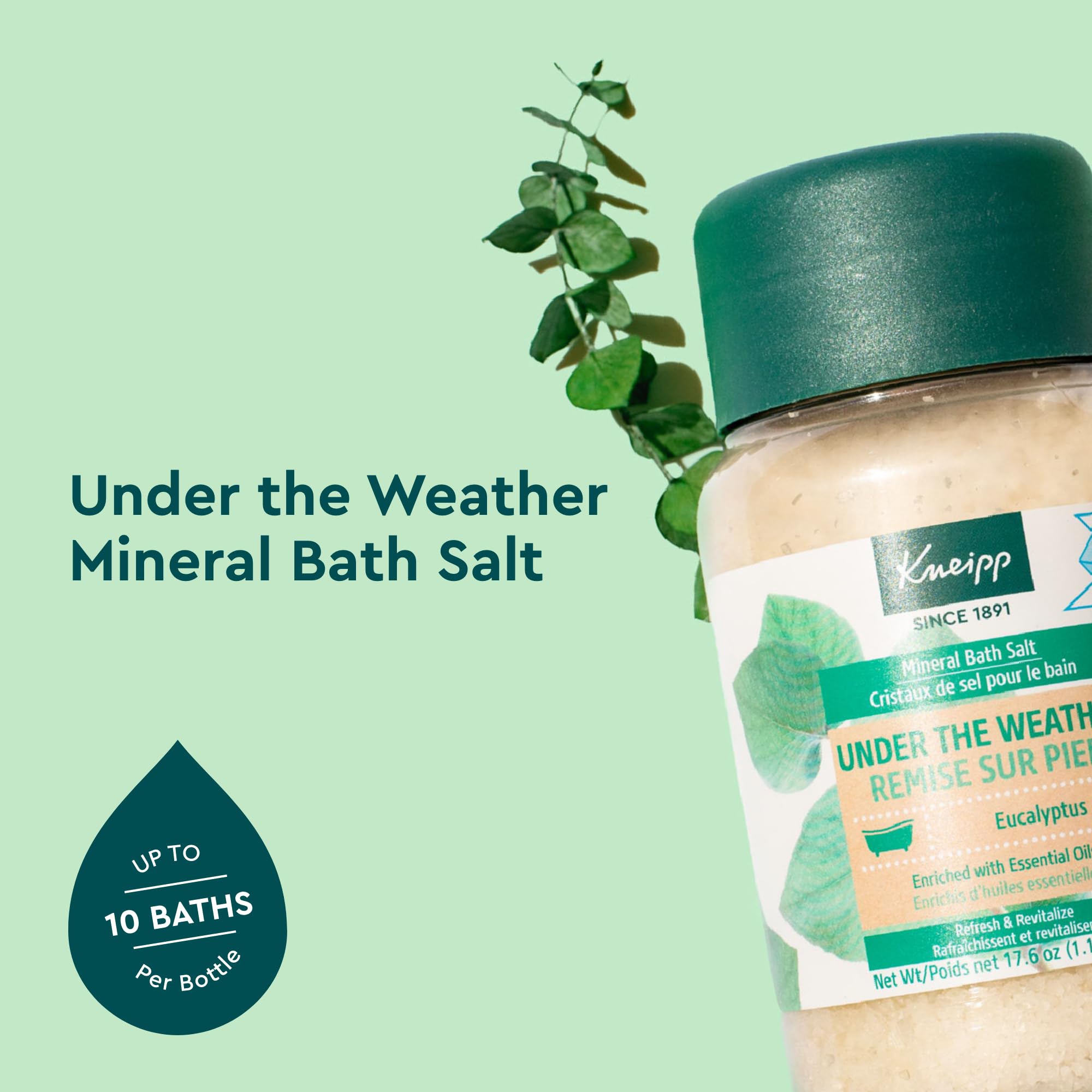 Foto 3 pulgar | Sal de Baño Mineral Kneipp Under The Weather Eucalipto 500 Ml - Venta Internacional