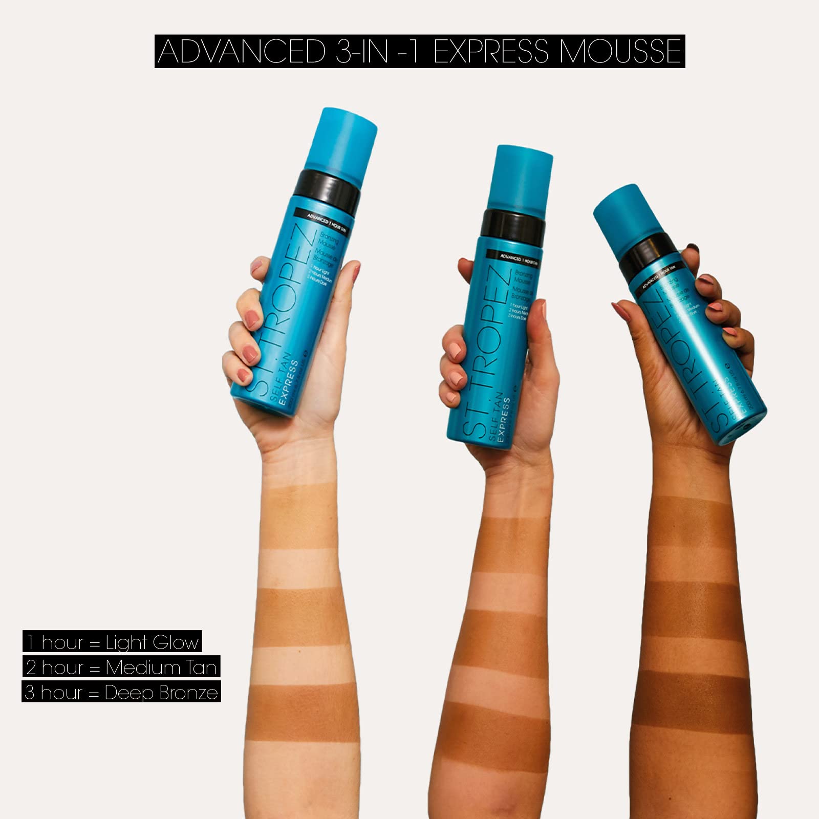 Foto 4 pulgar | Mousse Self Tan Express St. Tropez, 200 Ml, Vegana Y Libre De Crueldad - Venta Internacional.