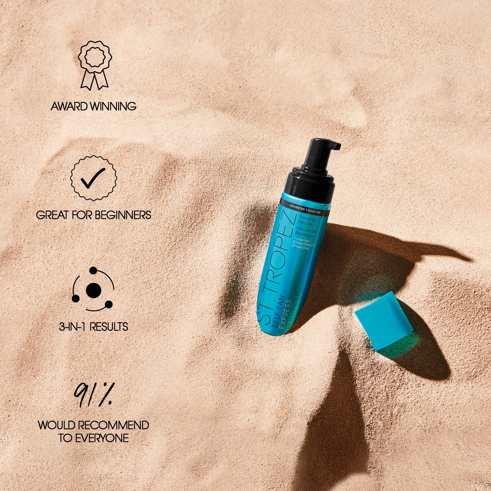 Foto 7 pulgar | Mousse Self Tan Express St. Tropez, 200 Ml, Vegana Y Libre De Crueldad - Venta Internacional.