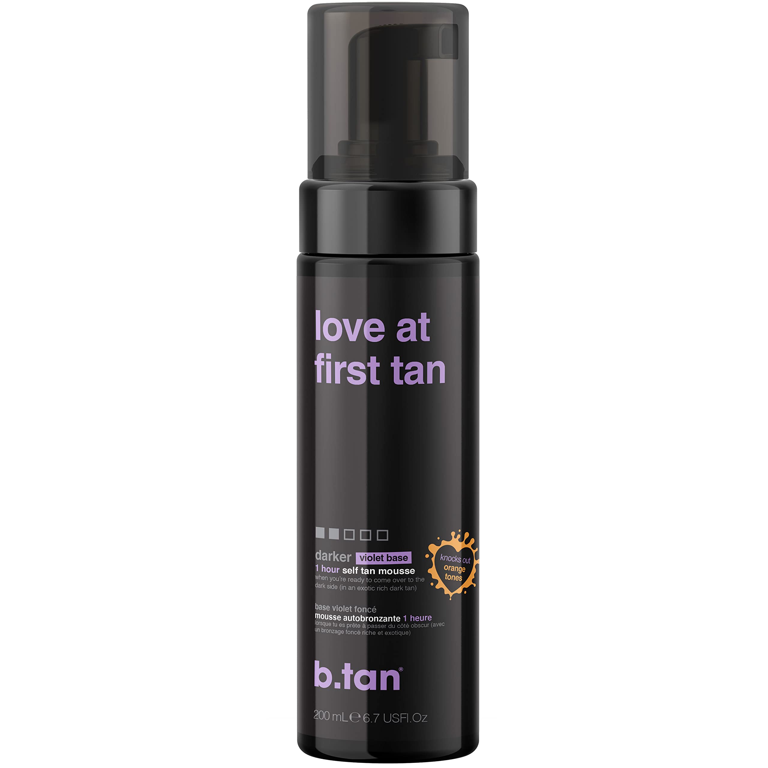 Mousse Self Tanner B.tan Violet Love At First Tan De 200 Ml - Venta Internacional.