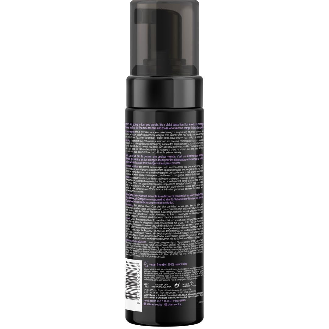 Foto 3 pulgar | Mousse Self Tanner B.tan Violet Love At First Tan De 200 Ml - Venta Internacional.