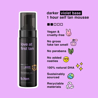 Foto 4 | Mousse Self Tanner B.tan Violet Love At First Tan De 200 Ml - Venta Internacional.