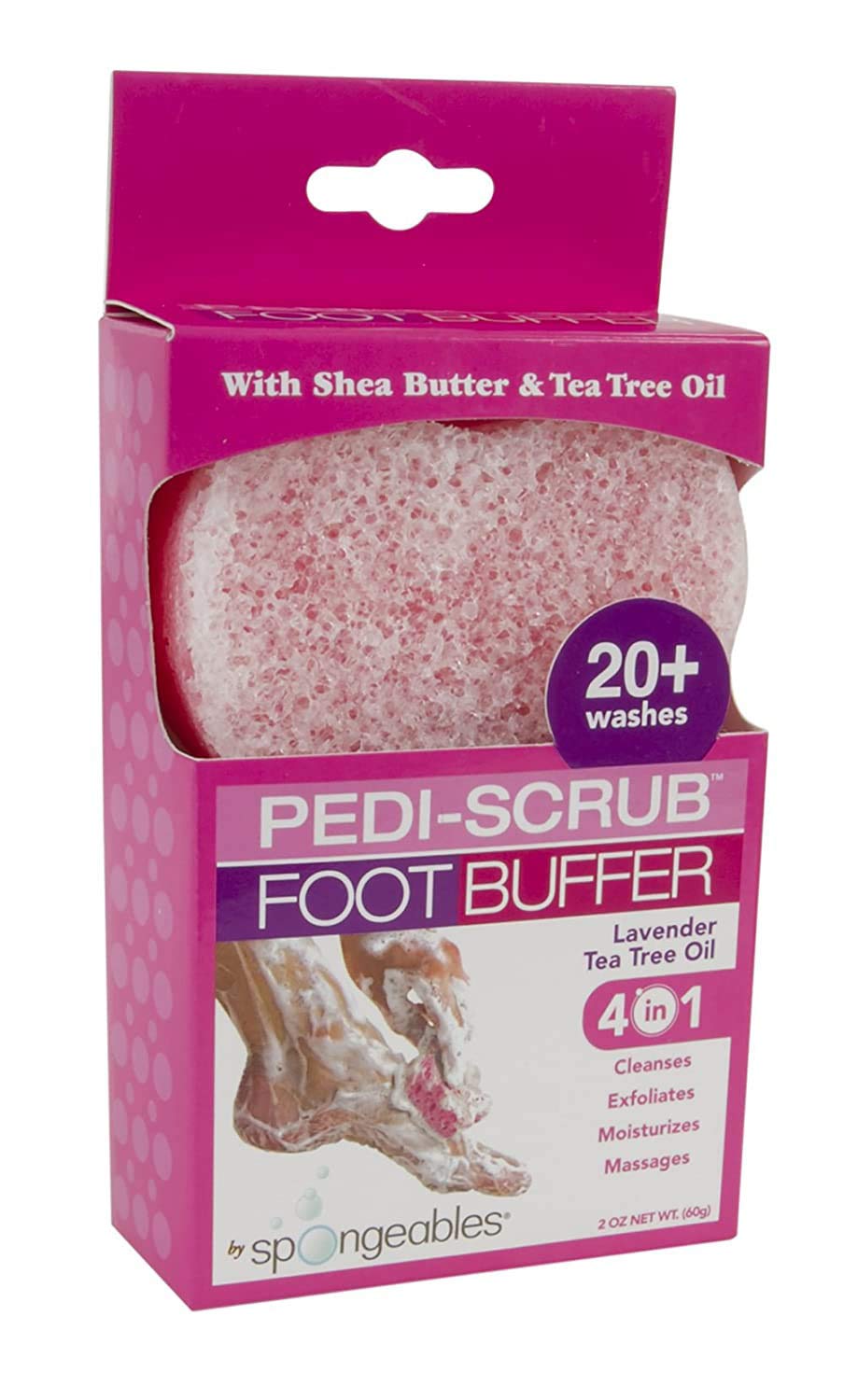 Foto 3 pulgar | Esponja Exfoliante Para Pies Spongables Pedi Scrub Lavanda - Venta Internacional.