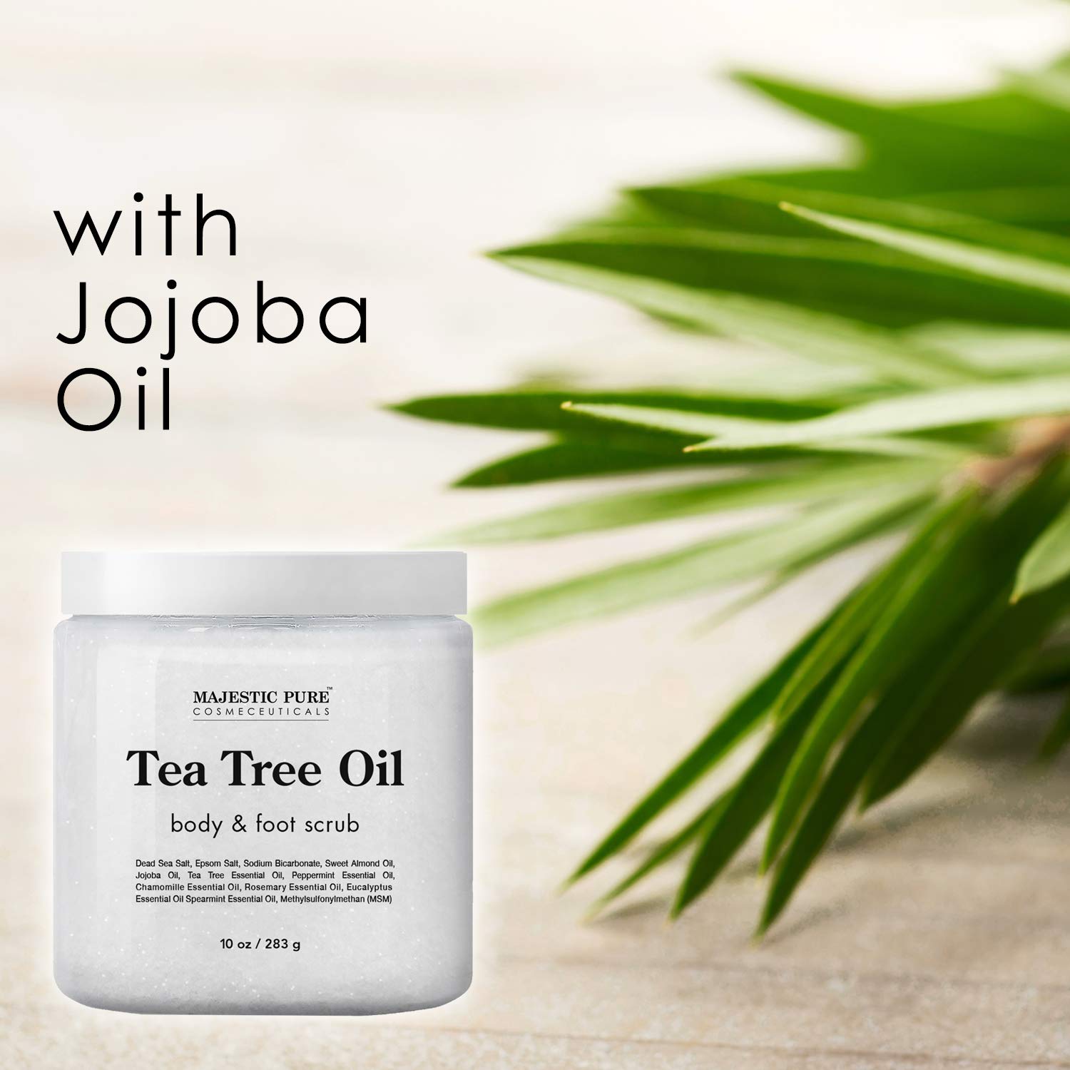 Foto 4 pulgar | Exfoliante Corporal Y Para Pies Majestic Pure, Aceite De Árbol De Té, 300 Ml - Venta Internacional.