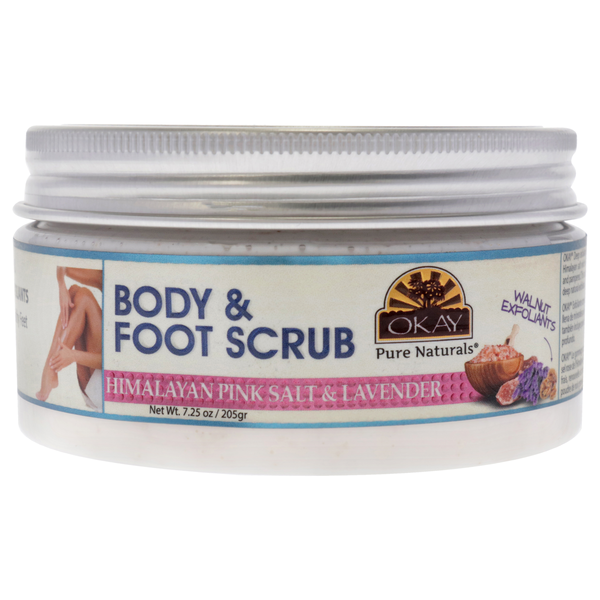 Foto 2 pulgar | Sal Rosa Del Himalaya De Scrub Okay Con Lavanda Para Cuerpo Y Pies - Venta Internacional.
