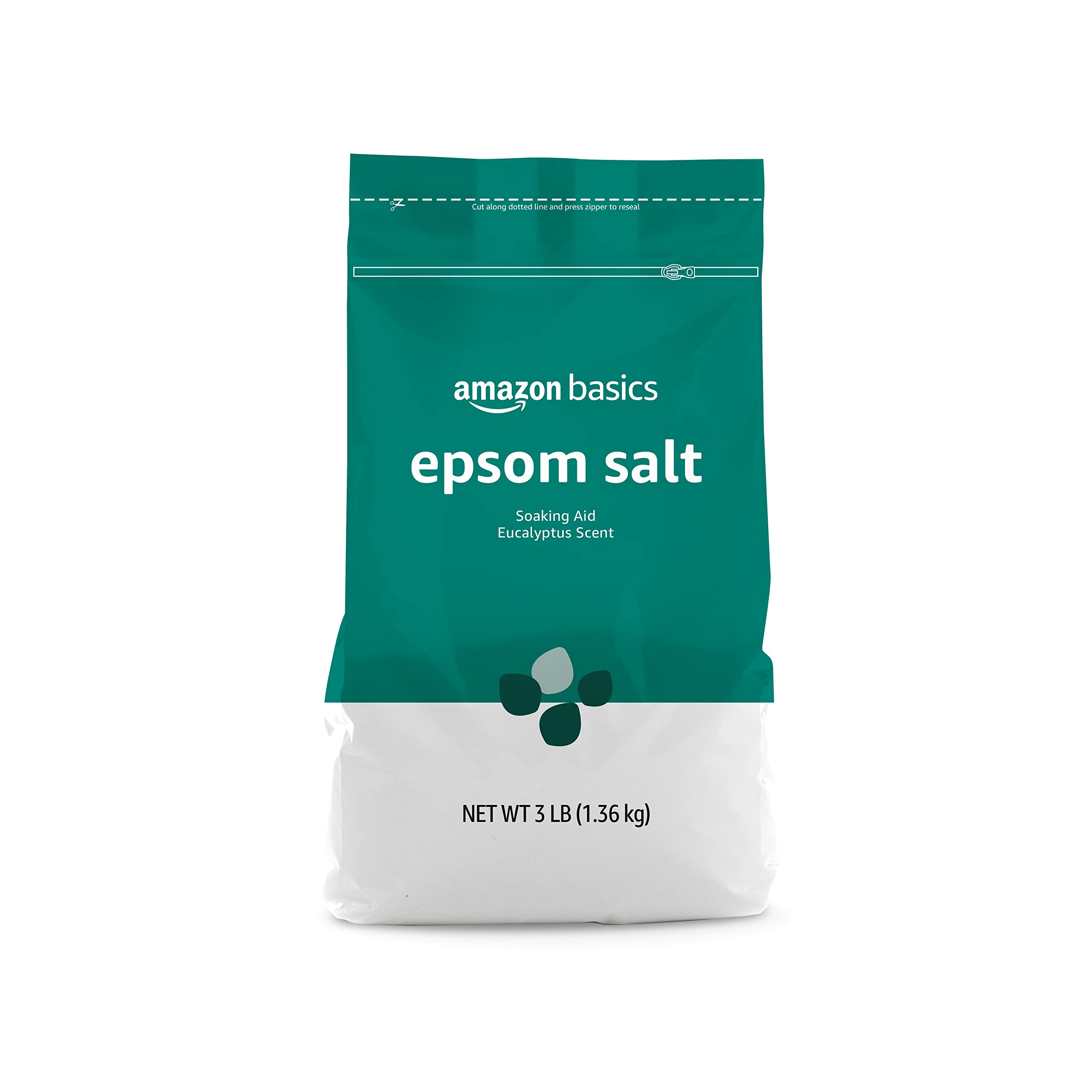 Foto 1 | Ayuda Para Remojar Sal De Epsom Amazon Basics, Con Aroma A Eucalipto, 1,36 Kg - Venta Internacional.
